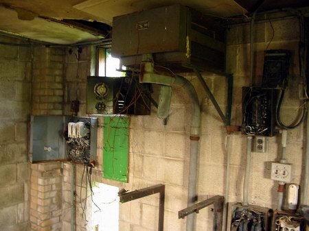 Maple City Drive-In Theatre - More Of Projection Booth - Photo From Water Winter Wonderland (newer photo)